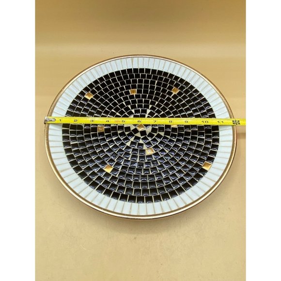Mosaic Tile Dish Console Bowl Mid-Century MCM Retro Vintage 12” - Picture 2 of 12